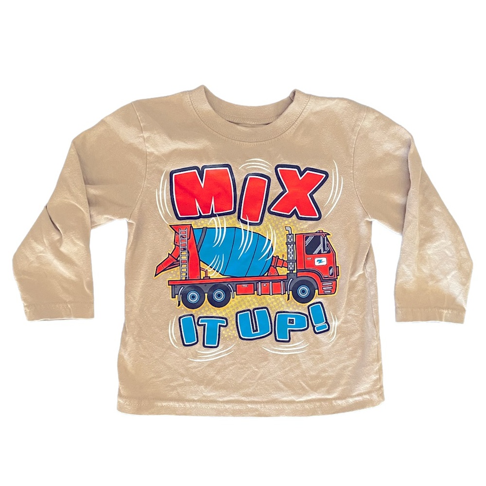 BOGO Cement Mixer Truck shirt 3T Garanimals long-sleeve long sleeve shirt